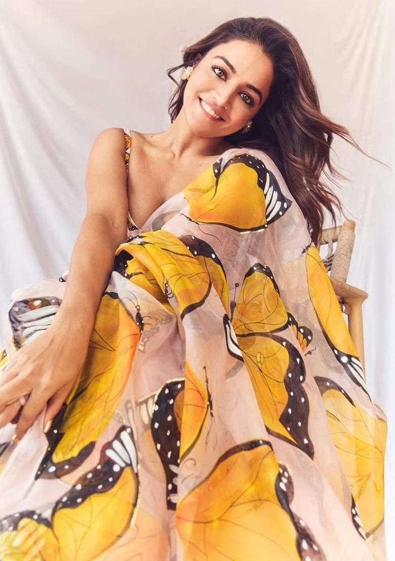 Multicolor Embroidered Blended Lehenga Set