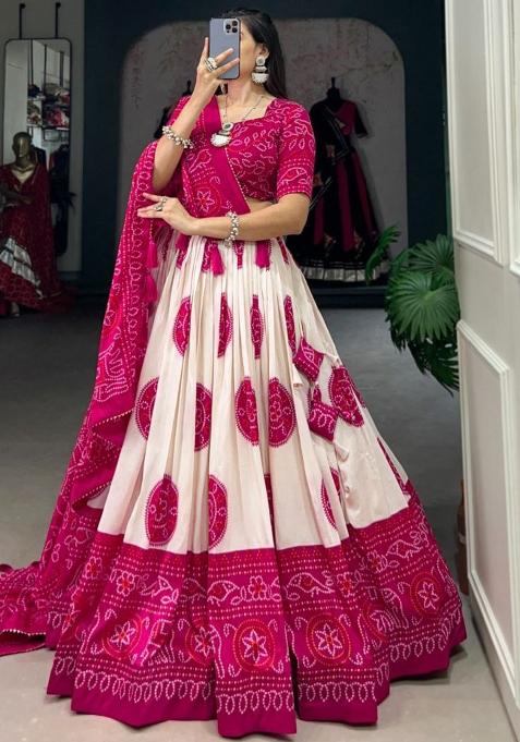 Multicolor Embroidered Blended Lehenga Set