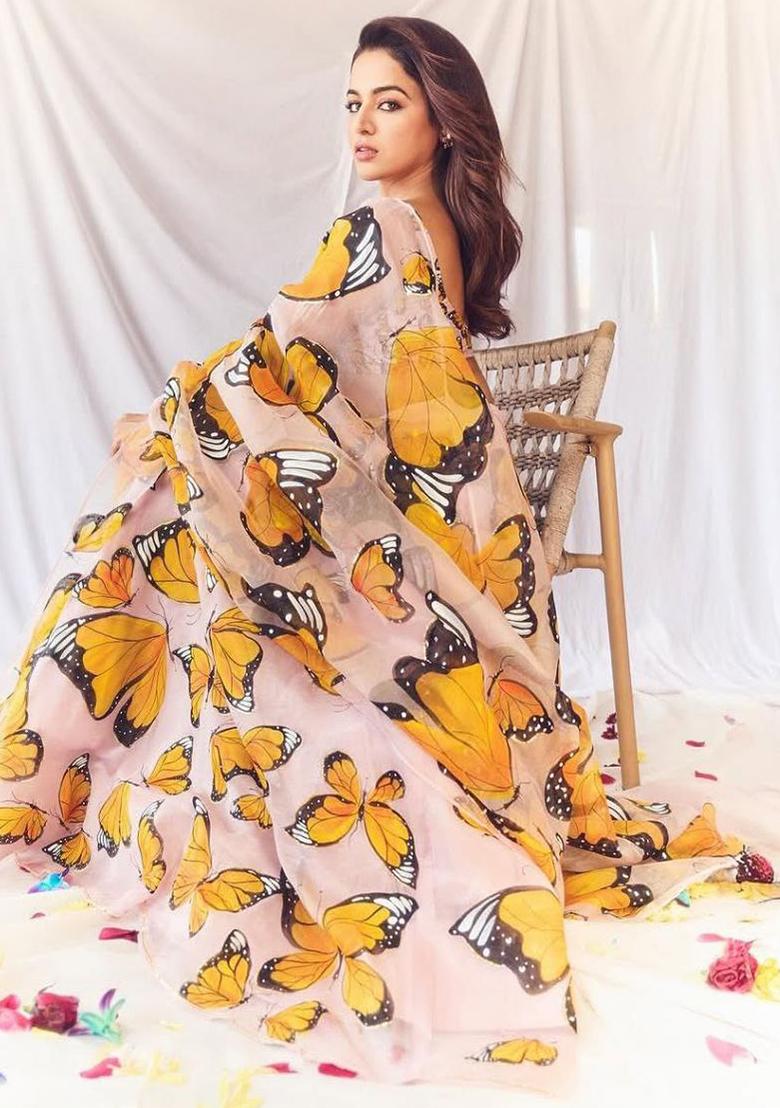 Light Pink Embroidered Silk Lehenga Set