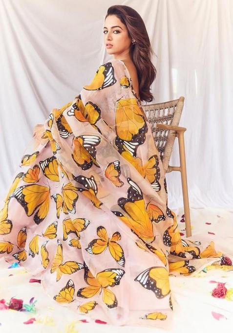 Light Pink Embroidered Silk Lehenga Set