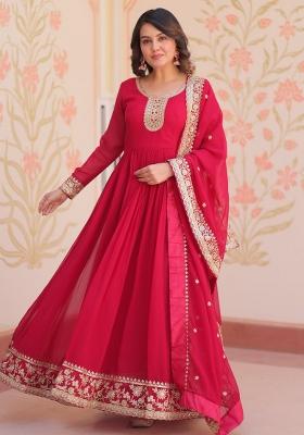 Rani Embroidered Faux Blooming Gwon Set