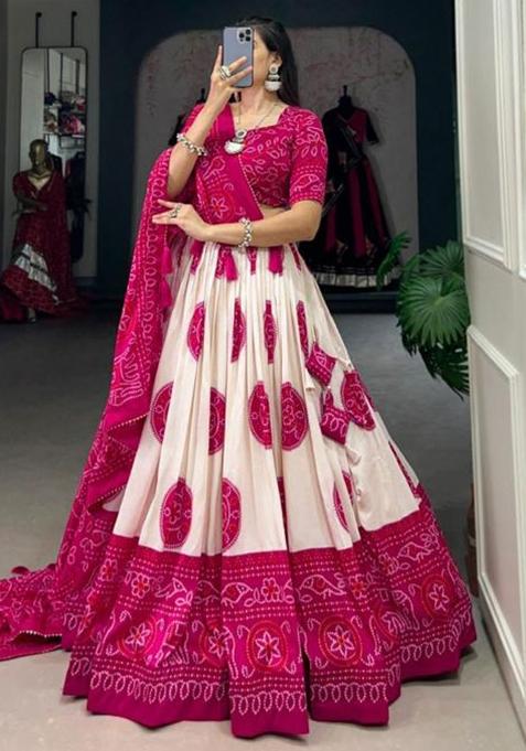 Multicolor Embroidered Silk Lehenga Set