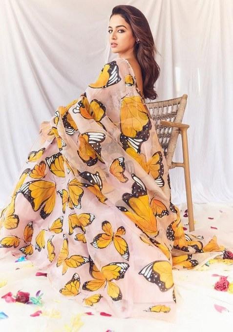 Pink Sequins Work Silk Lehenga Choli