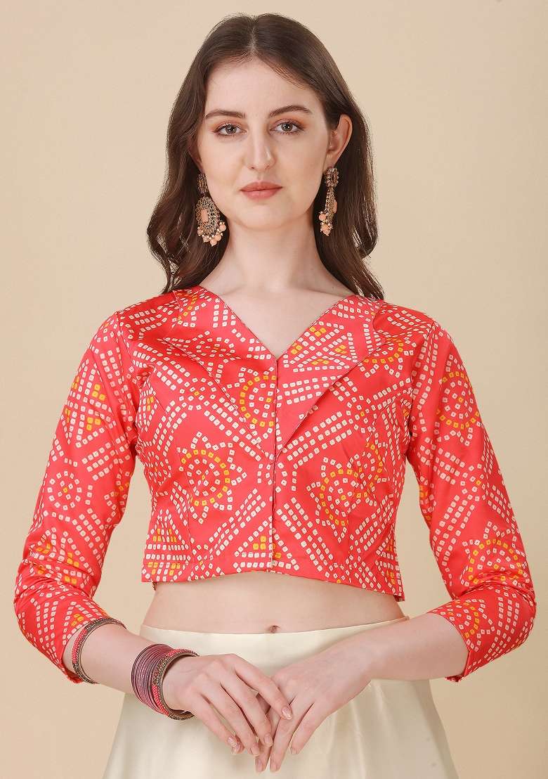 Red Embroidery Satin Lehenga Set for Diwali and Festive Wear - Indya