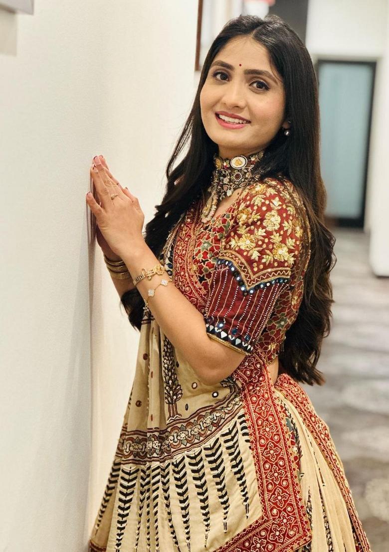 Multi Color Digital Print Silk Lehenga Set - Indya