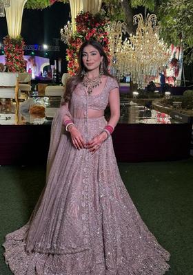 Multicolor Sequins Net Lehenga Set