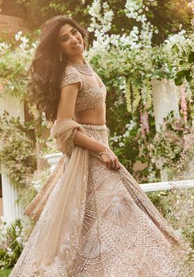 Multicolor Sequins Net Lehenga Set