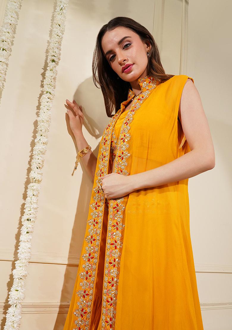 Sea Green Embroidery Silk Lehenga Set - Indya