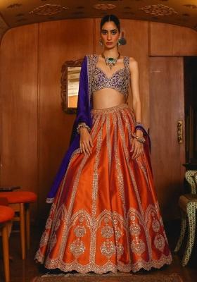 Fanta Embroidered Silk Blend Lehenga Set