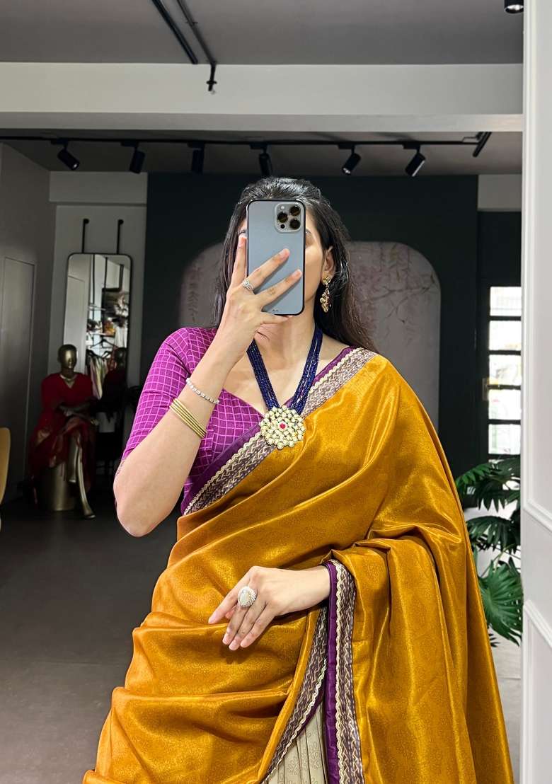 Wine Silk Blend Lehenga Set with Printed for Diwali | Wedding & Festive Wear - Indya