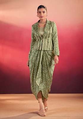 Beige Silk Lehenga Set with Printed for Diwali | Wedding & Festive Wear