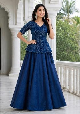 Morpeach Embroidery Fendi Lehenga Set