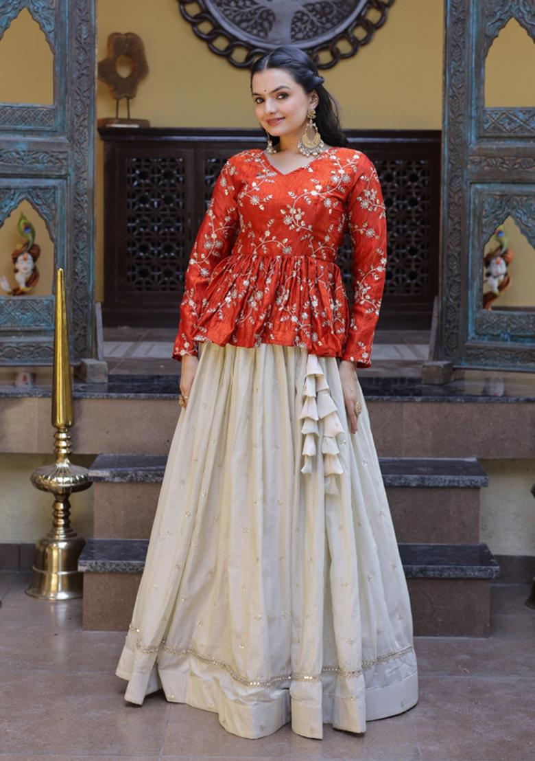 Fanta Silk Lehenga Set - Indya