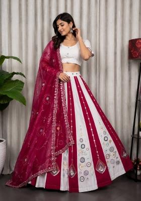 Rani Pink Silk Lehenga Choli