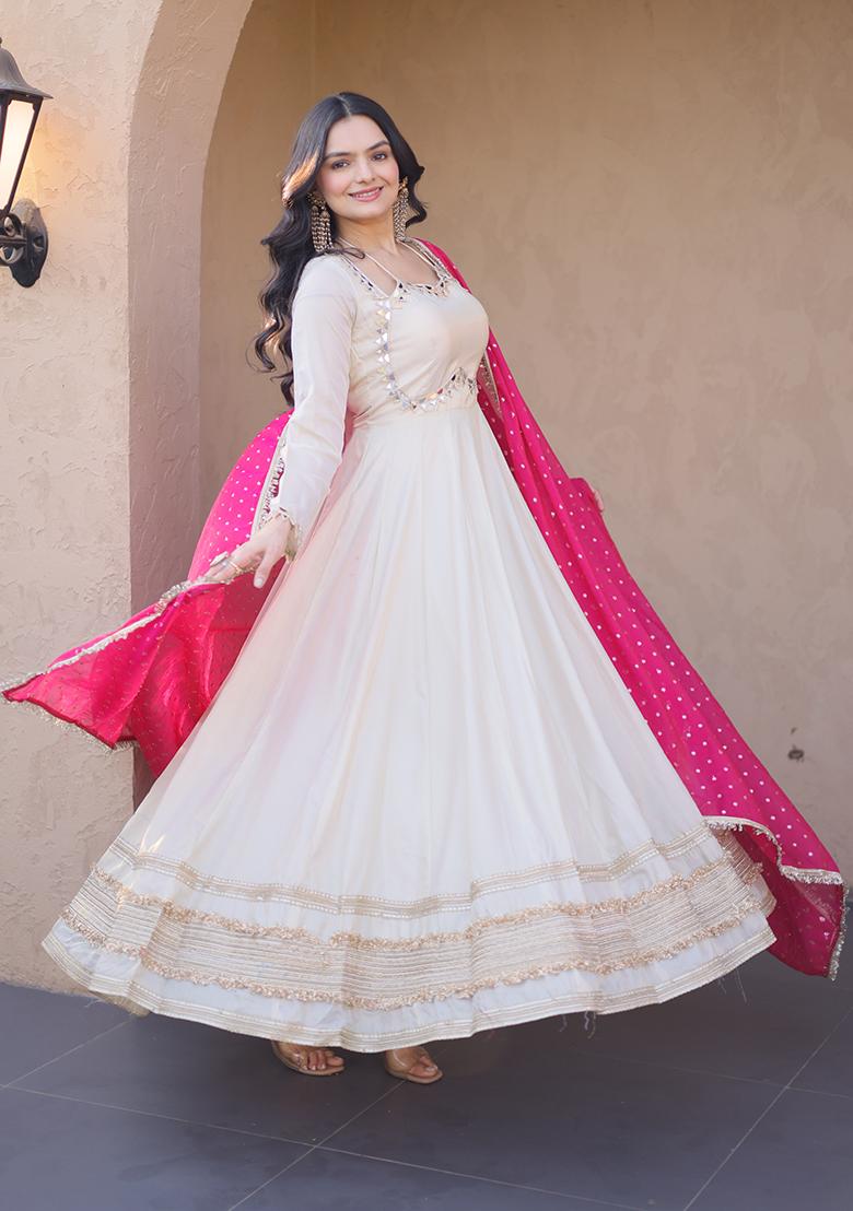 Pink Cosmos Lehenga Set - Indya