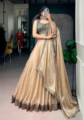 Chiku Embroidered Silk Lehenga Set