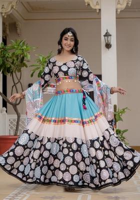 Black Silk Lehenga Choli