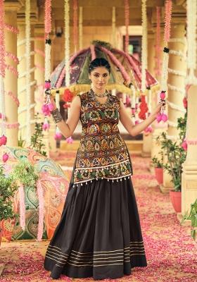 Black Rayon Lehenga Choli