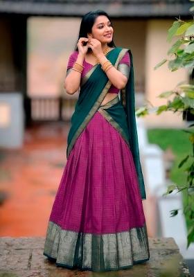Pink Embroidered Dola Lehenga Set