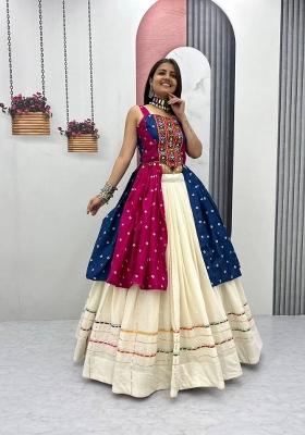 Pink Embroidered Lehenga Set