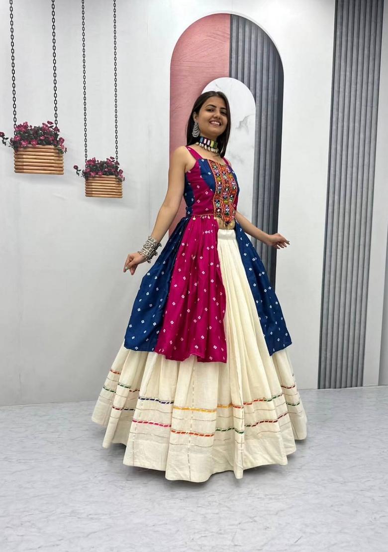 Pink Embroidered Lehenga Set - Indya