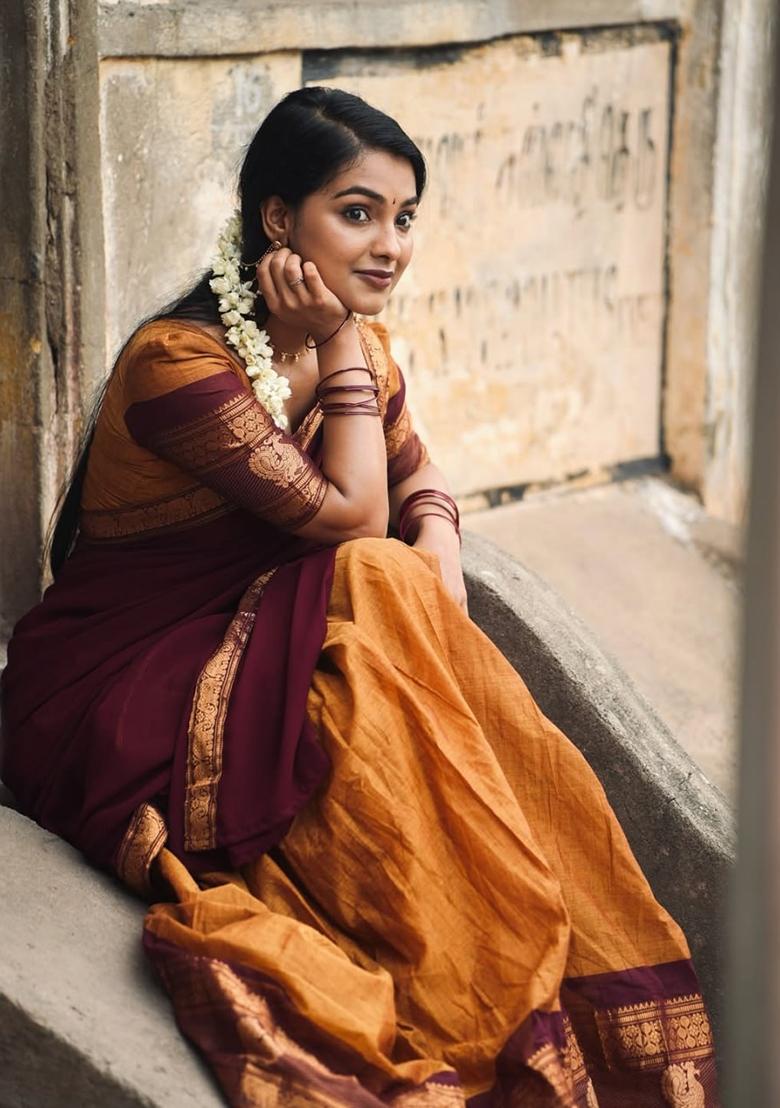 Mustard Zari Work Silk Lehenga Set - Indya