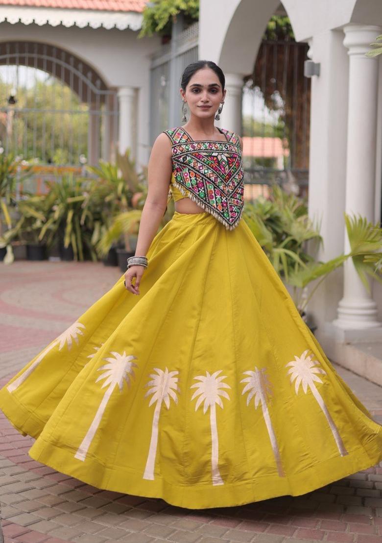 Perrot Embroidered Roman Lehenga Set - Indya