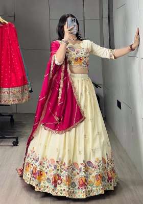 Wine Crush Lehenga Set with Embroidery for Diwali | Wedding & Festive Wear