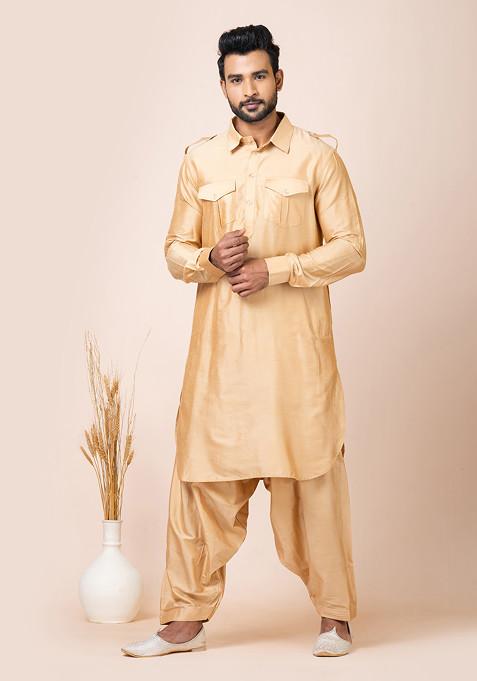 Chiku Viscose Pathani Set