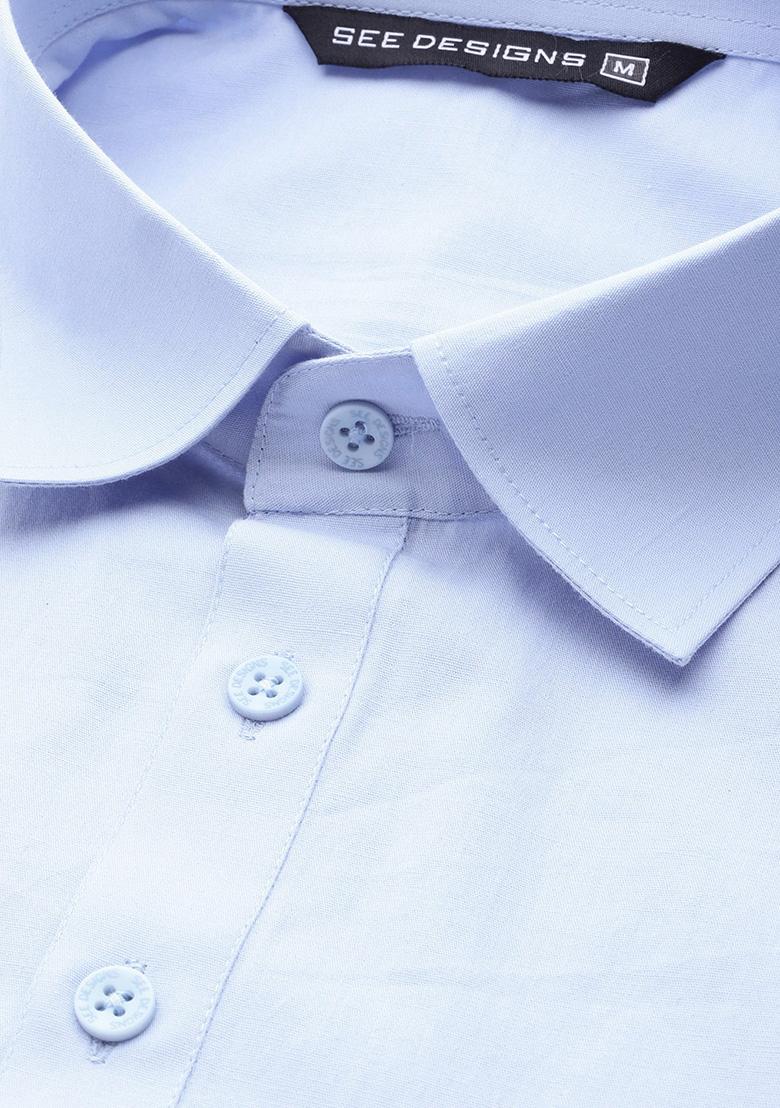 Light Blue Pathani Kurta Set For Men