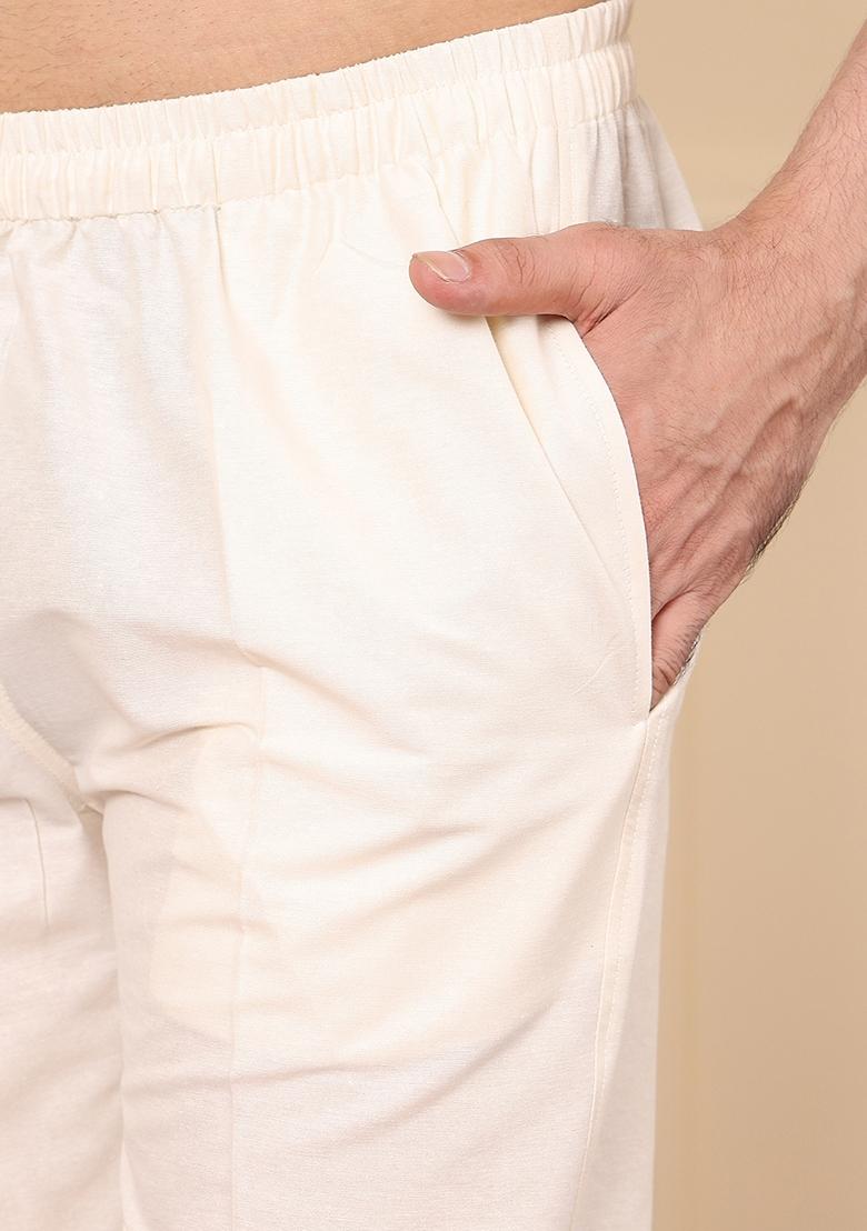 Light Blue Embellished Ethnic Motifs Kurta Set For Men