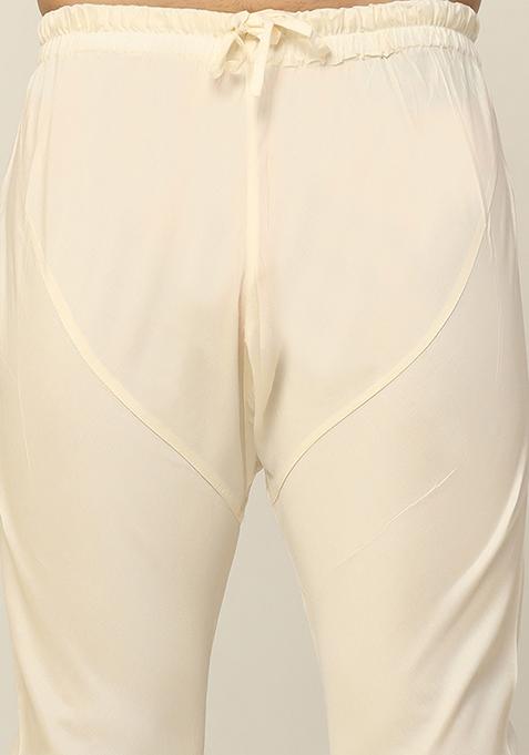 Multicolour Printed Cotton Blend Kurta Jacket Set