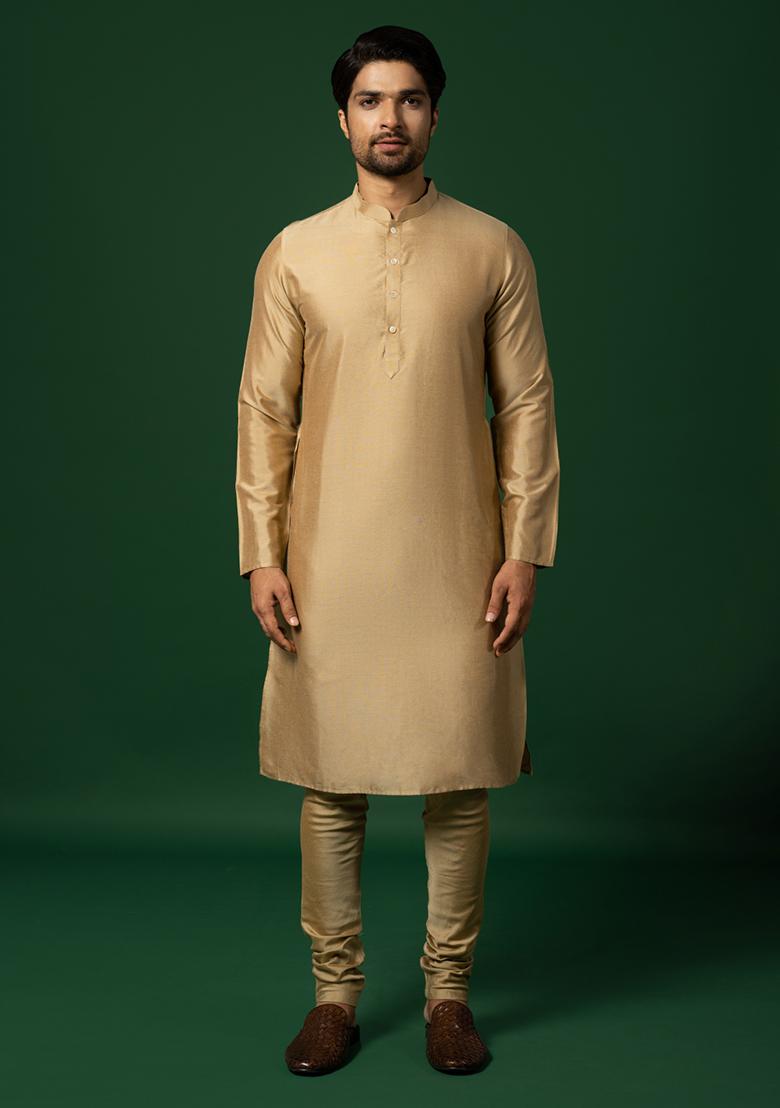 Navy Blue Printed Cotton Blend Kurta Jacket Set - Indya