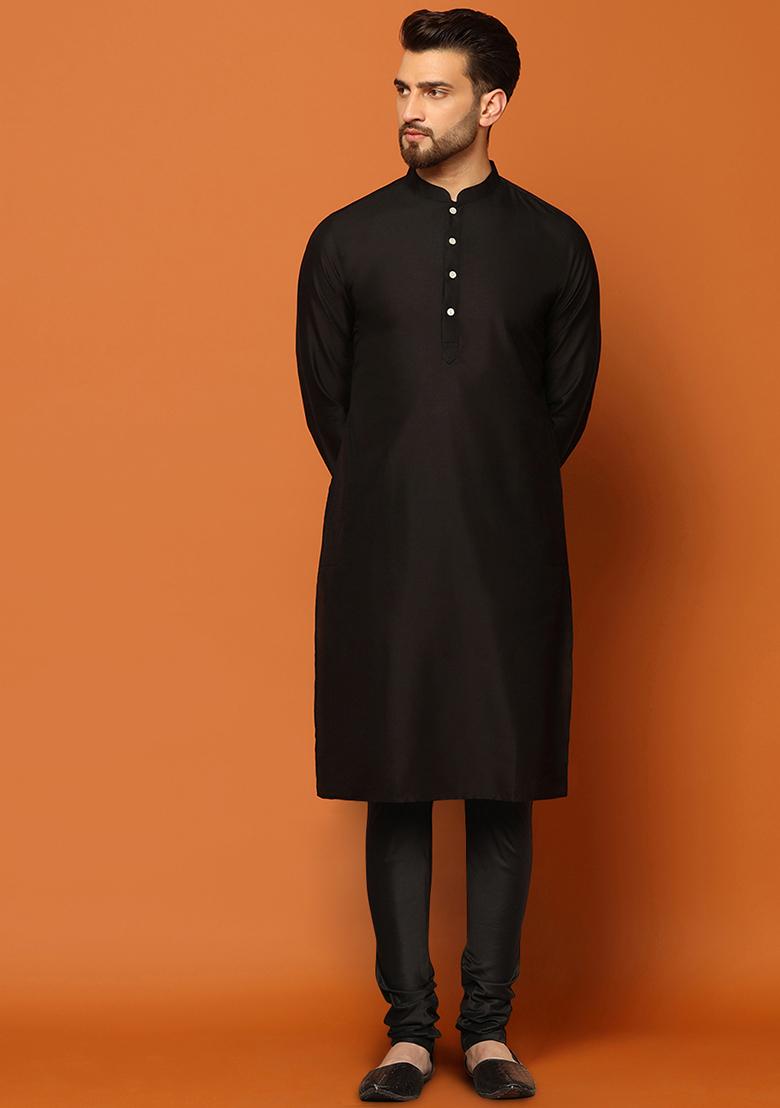 Maroon Textured Silk Blend Jacquard Kurta Sherwani Set - Indya