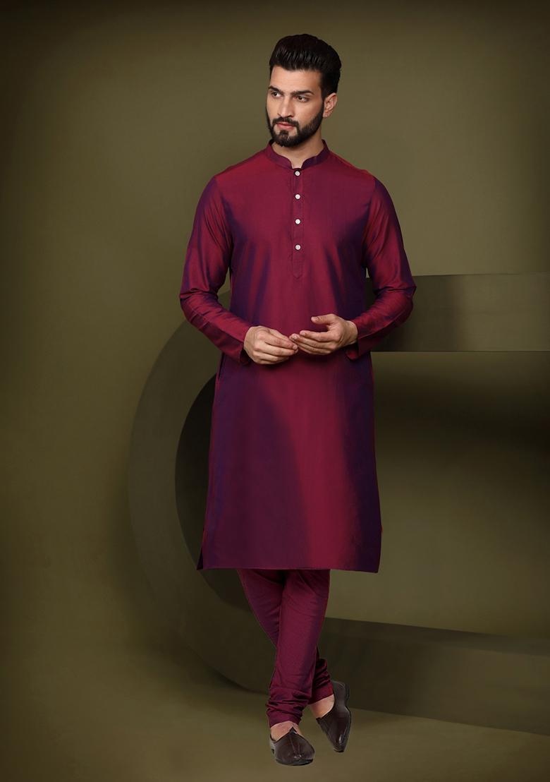 Multicolour Printed Silk Blend Kurta Jacket Set - Indya