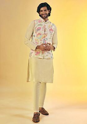 Multicolour Printed Cotton Blend Jacket