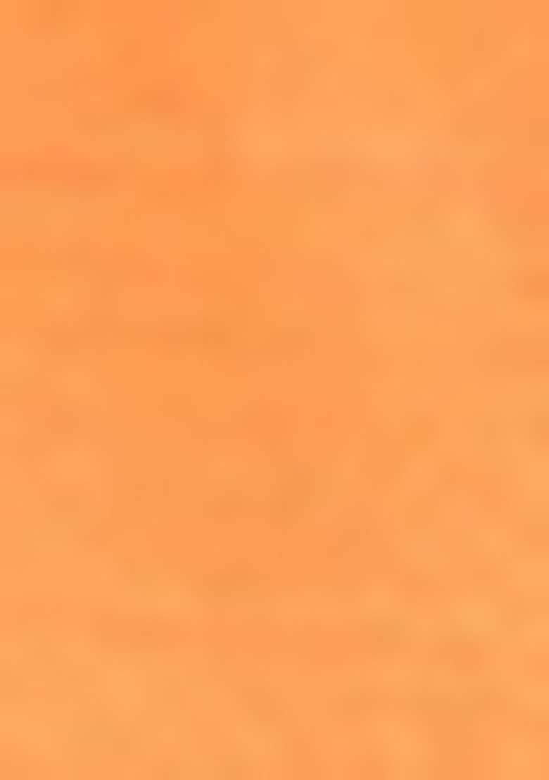 Orange Solid Silk Blend Kurta Set For Men - Indya