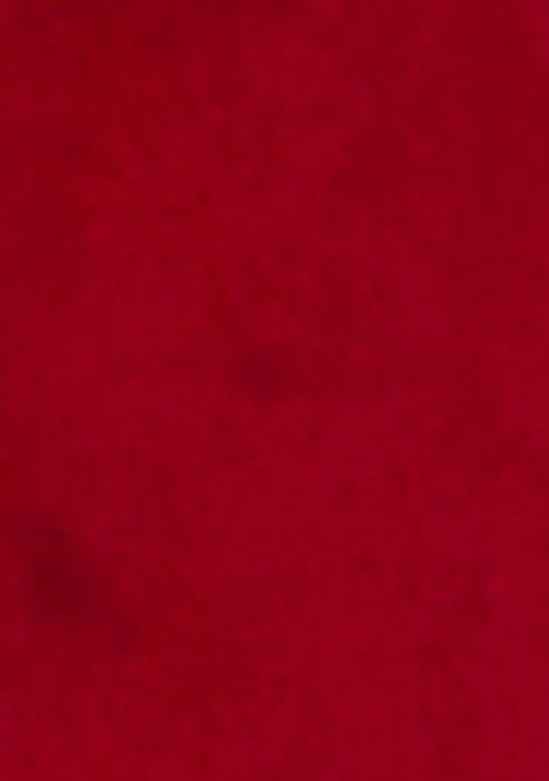 Red Embroidered Velvet  Bandhgala For Men