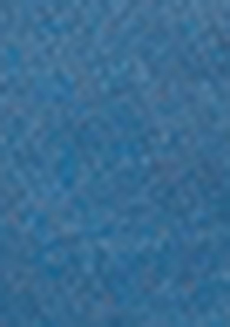 Blue Yoke Design Cotton Silk Kurta Set For Men