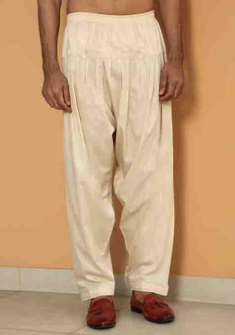 Black Embroidered Cotton Silk Kurta Set For Men