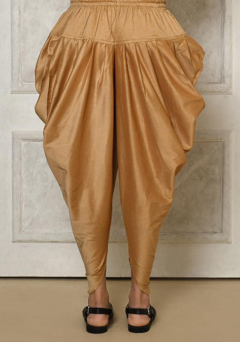 Cream Embroidered Jacquard Indo Western Sherwani Set For Men