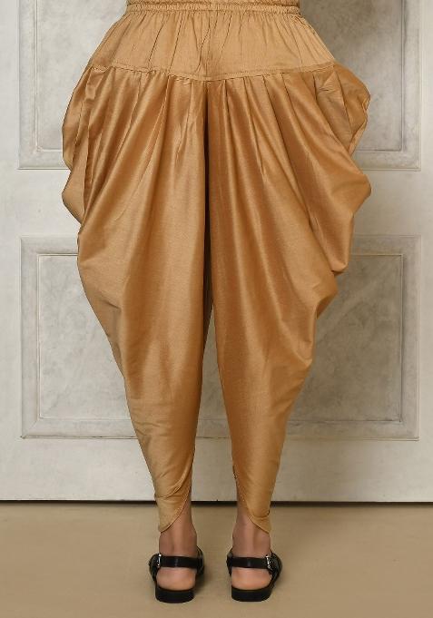 Cream Embroidered Jacquard Indo Western Sherwani Set For Men