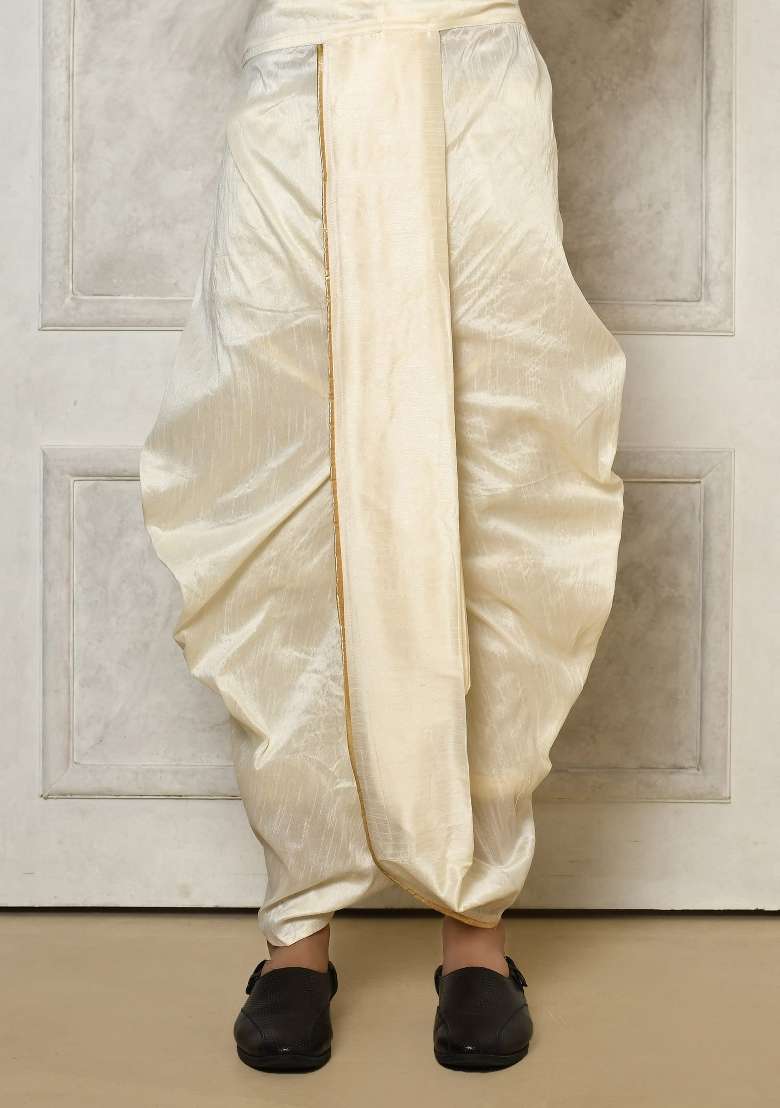 Grey Embroidered Jacquard Indo Western Sherwani Set For Men - Indya