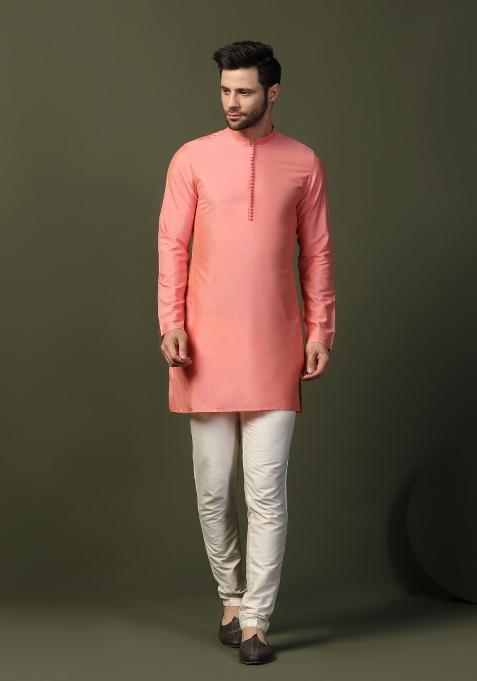 Multi Digital Print Cotton Blend Nehru Jacket Set For Men