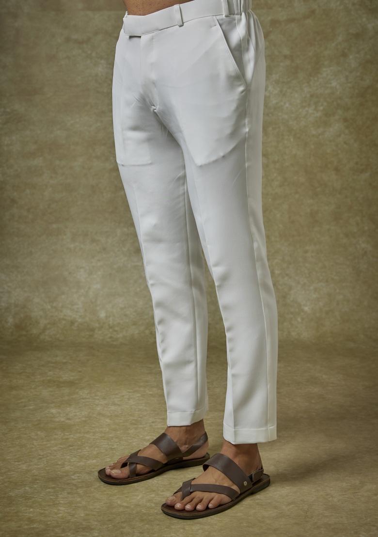 Blue Embroidered Silk Kurta Set For Men - Indya