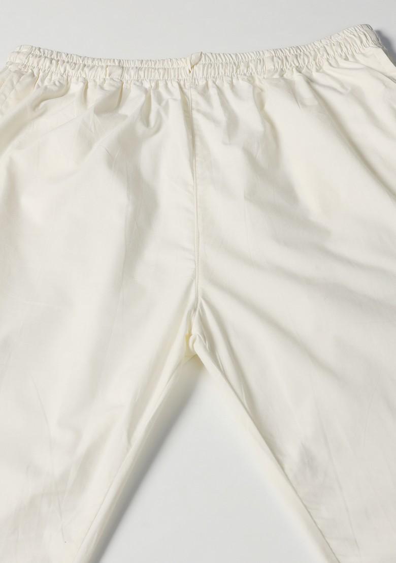 Navy Blue Embroidered Jacquard Sherwani Set For Men