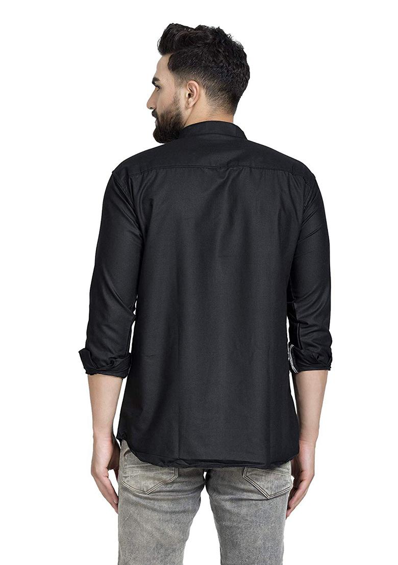 White Traditional Cotton Blend Kurta For Men - Indya