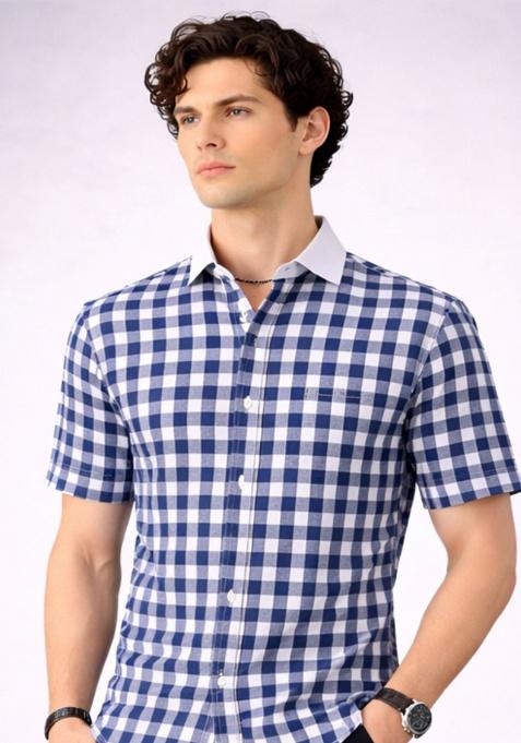 Purple Printed Laffer Shirt For Men