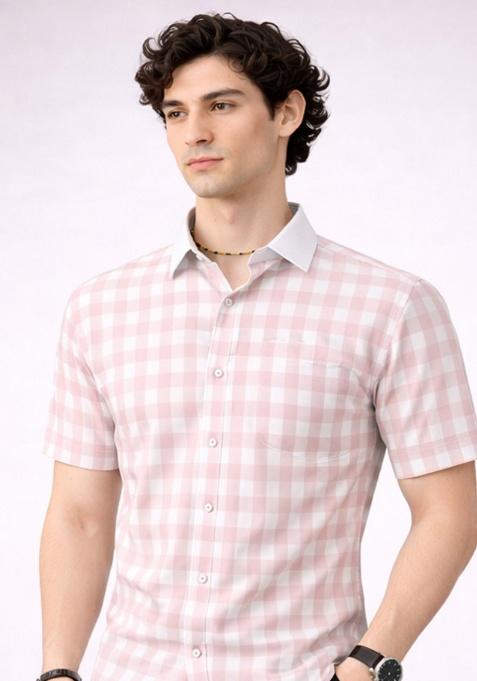 Orange Printed Laffer Shirt For Men