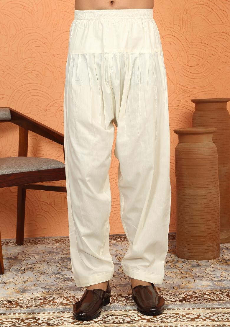 Wine Yoke Design Cotton Kurta Set For Men - Indya